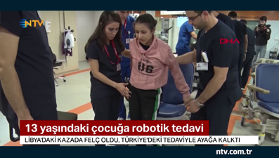 13 yaşındaki Mohammed Türkiye'deki tedavi ile yürümeye başladı