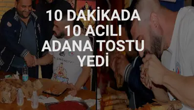 Avustralyalı yarışmacı acılı tost yeme yarışmasında Adanalı rakibini yendi