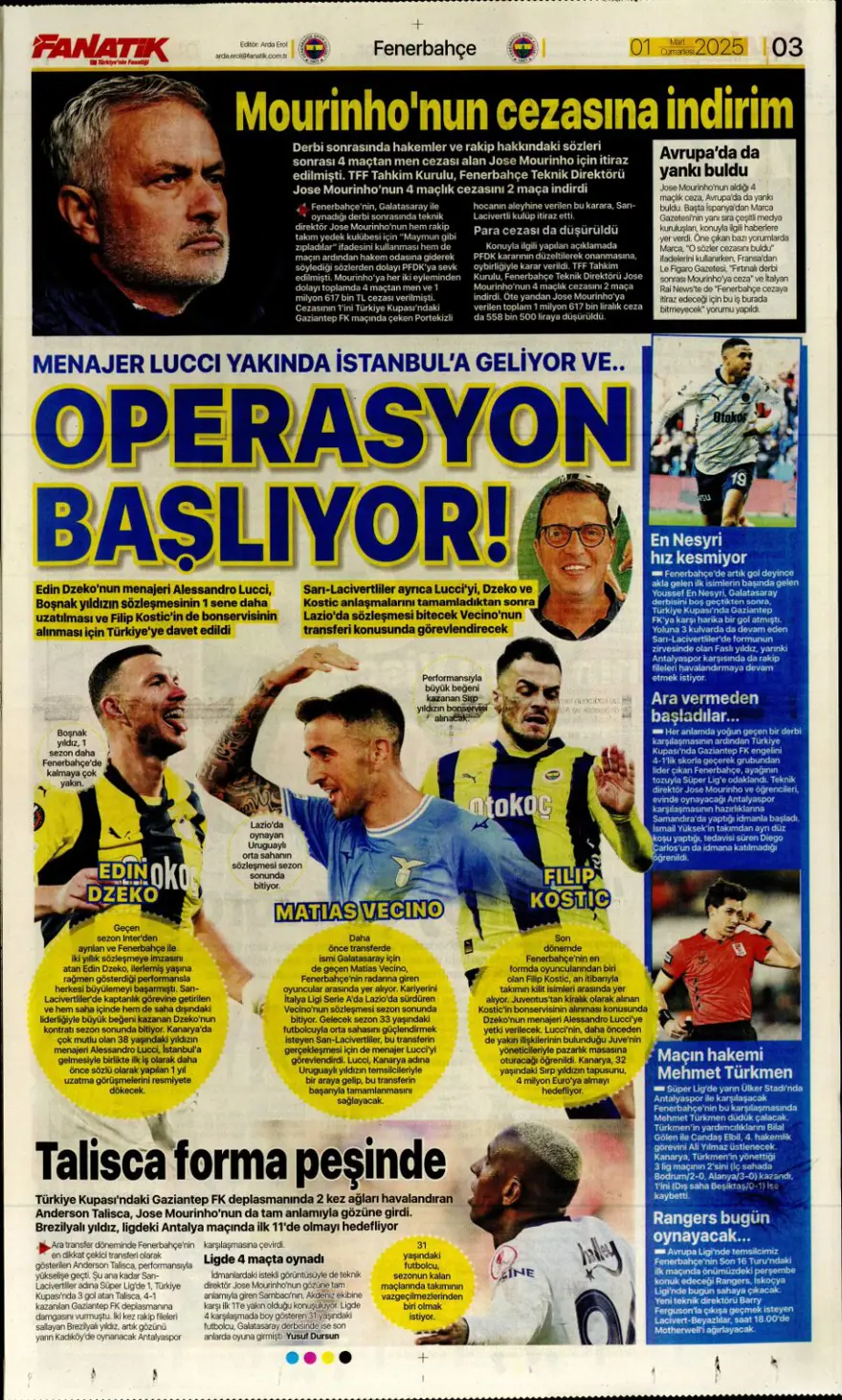 "Galatasaray Brezilyalı kaleciyle anlaştı" (1 Mart 2025 spor manşetleri) 6