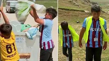 Yayladaki çöpleri tek tek topladı: Mete ve Görkem çevre müfettişi oldu