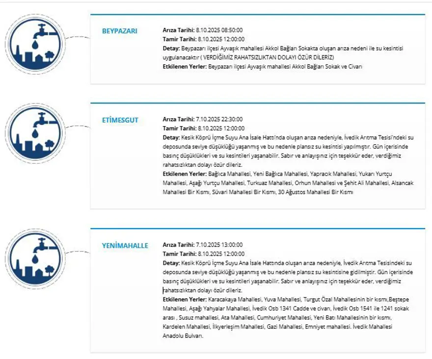 Ankara'da 59 saati bulan su kesintisi: Ankara'da sular ne zaman gelecek? 3