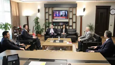 DEM Parti heyeti, Saadet Partisi Genel Başkanı Arıkan ile görüştü