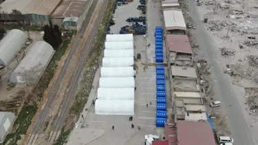 Jandarma'dan deprem bölgesine Çadır Toptancılar Hali