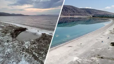 Salda Gölü can çekişiyor: 3 ayda 20 metre çekildi