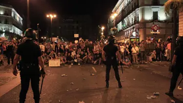 Madrid'de Papa protestosu