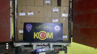 Adana milyonlarca makaron ele geçirildi