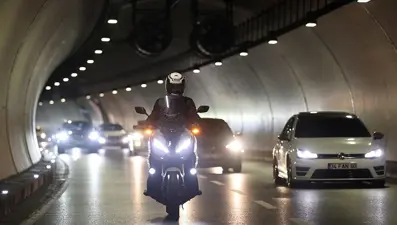 Avrasya Tüneli'ni bir ayda 21 bin motosiklet sürücüsü kullandı