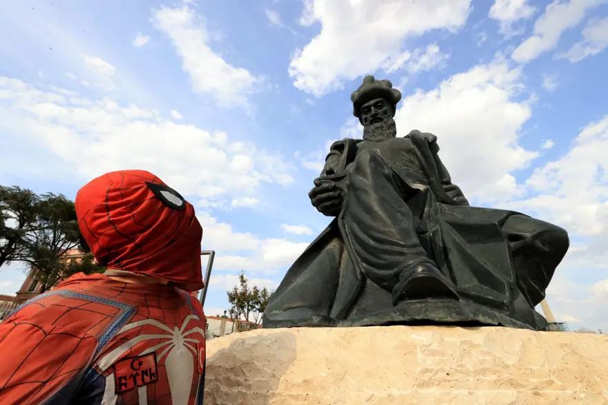 Türkiye'yi gezen yerli Spiderman'in 39. durağı Edirne oldu 7