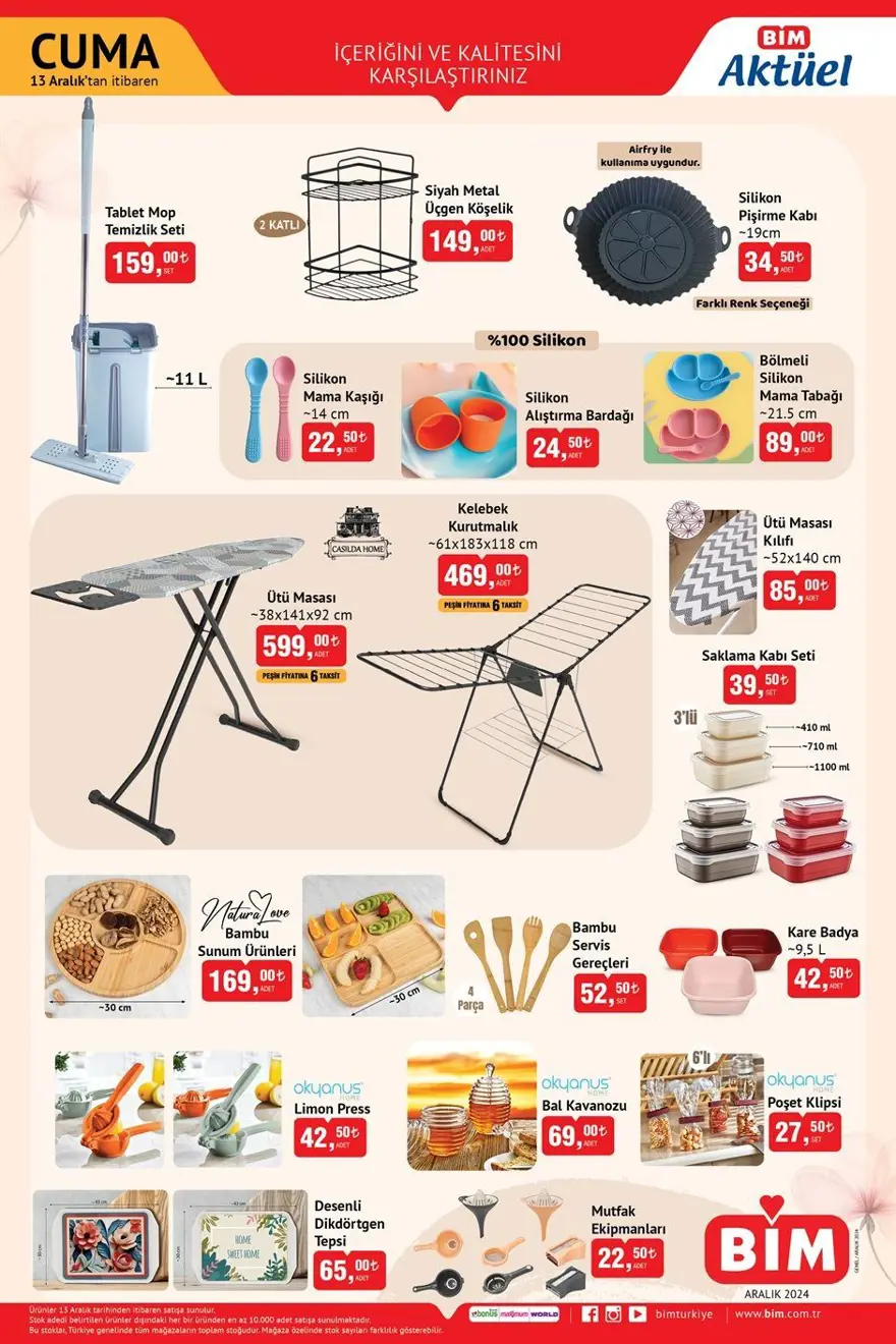 BİM aktüel indirimleri 13 Aralık 2024: BİM markette bu haftaya özel yeni indirimli ürünler listesi 4