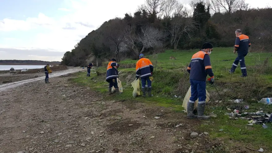 İstanbul'da baraj havzalarından 40 ton atık çıktı 2