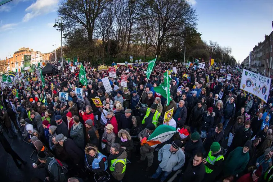 İrlanda'da protestosu 20