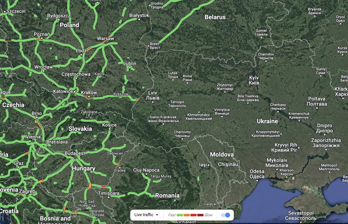 Google Maps, Ukrayna'da askıya alındı