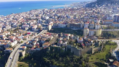 Trabzon'da çıkan örtü yangınına müdahale ediliyor