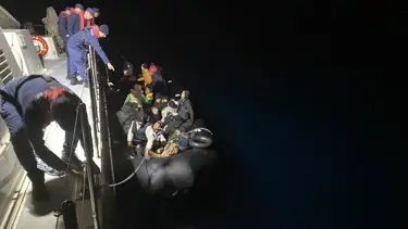 Aydın’da 21 düzensiz göçmen kurtarıldı