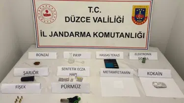 Düzce'de uyuşturucu satıcısına tutuklama
