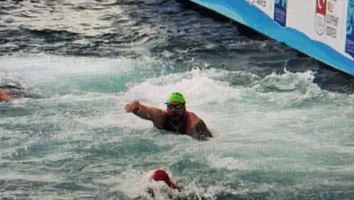 Boğazda kaybolan Rus yüzücünün yarış başlamadan önceki görüntüleri