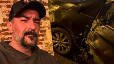 Celil Nalçakan trafik kazası geçirdi, "Benden duyun istedim"