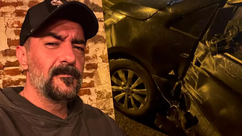 Celil Nalçakan trafik kazası geçirdi, 