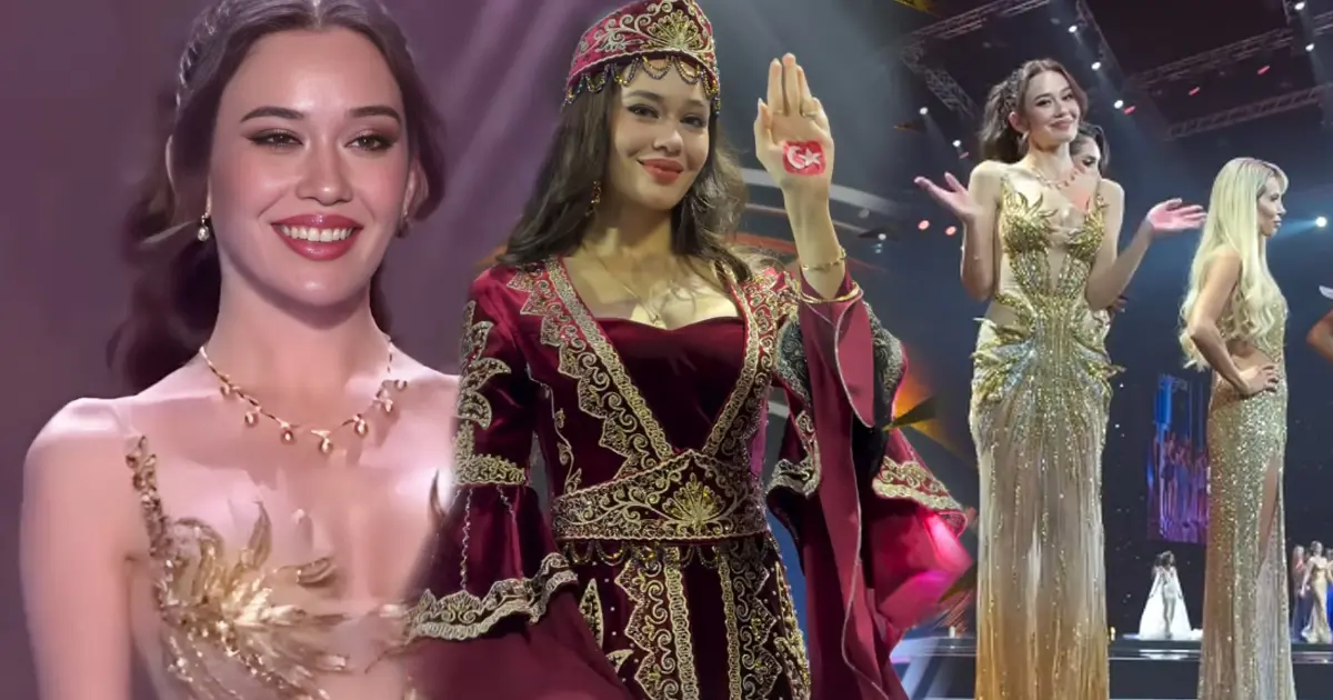 Miss Universe'de yarışan Ceren Arslan paylaştı: Türk bayrağına izin verilmedi