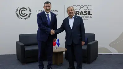 Cevdet Yılmaz, BM Genel Sekreteri Guterres ile görüştü