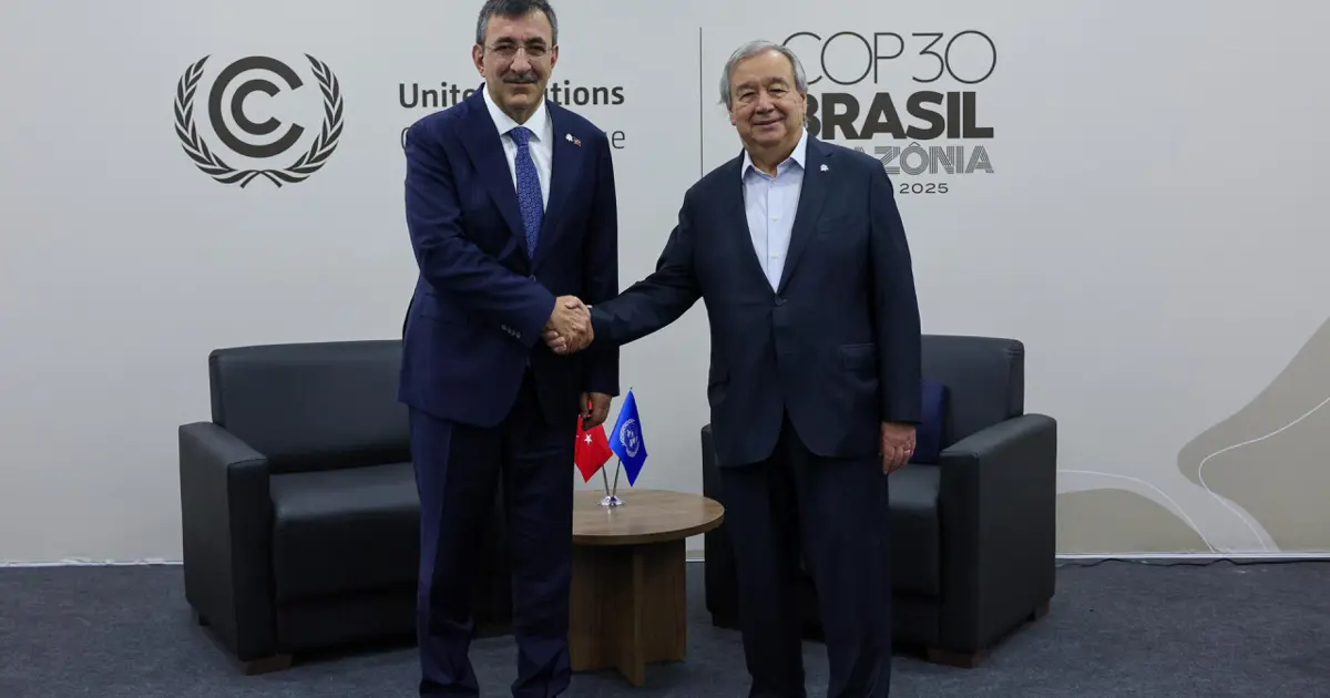 Cevdet Yılmaz, BM Genel Sekreteri Guterres ile görüştü