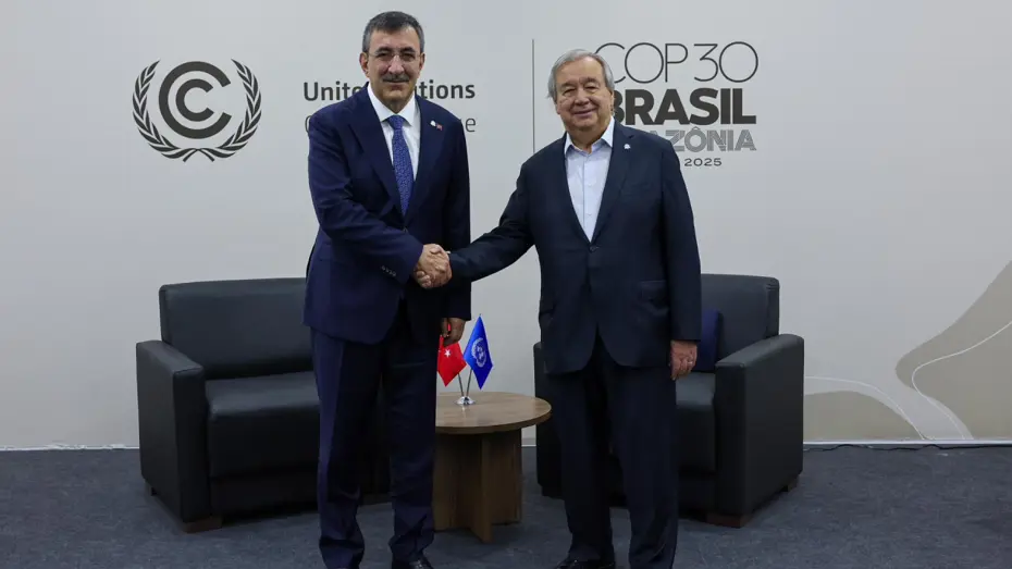 Cevdet Yılmaz, BM Genel Sekreteri Guterres ile görüştü