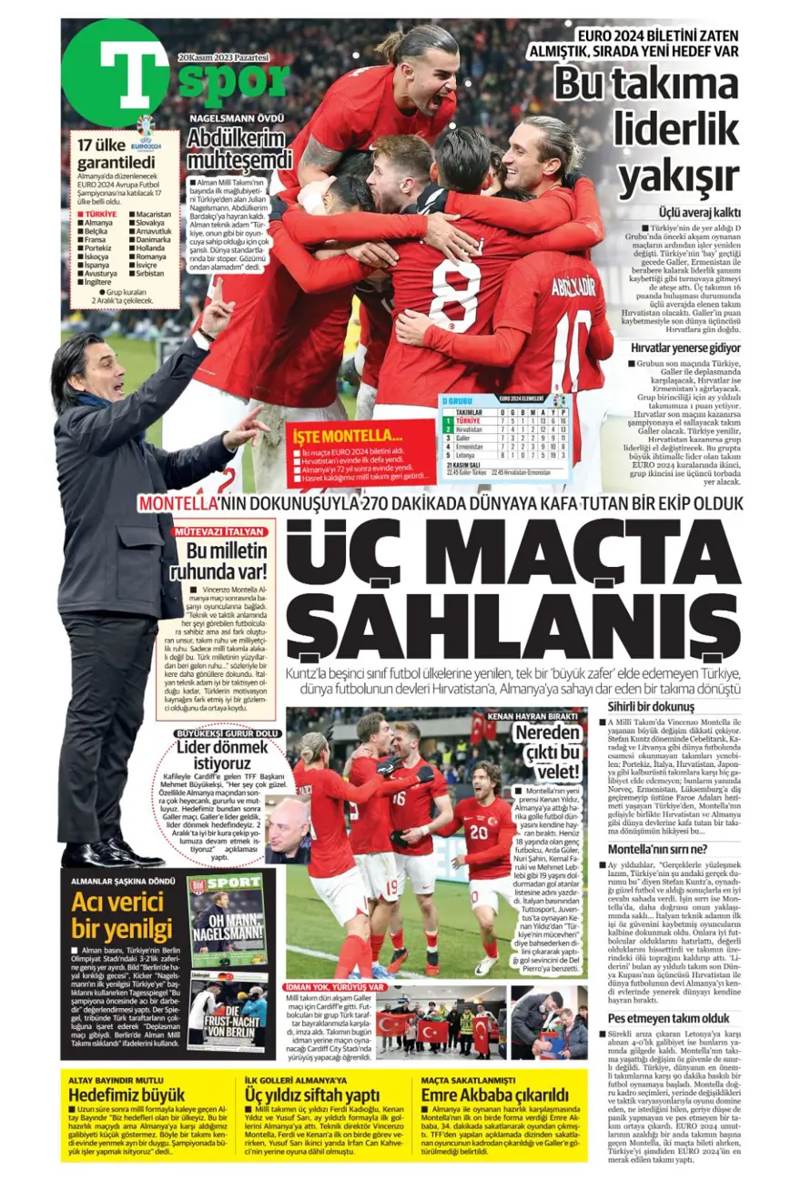 "Salih Özcan harekatı" (20 Kasım 2023 spor manşetleri) 15 "Salih Özcan harekatı" (20 Kasım 2023 spor manşetleri) 15