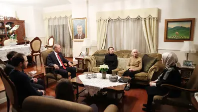 Cumhurbaşkanı Erdoğan'dan Baykal ailesine taziye ziyareti