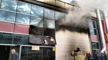 Ankara'da sanayi sitesinde yangın