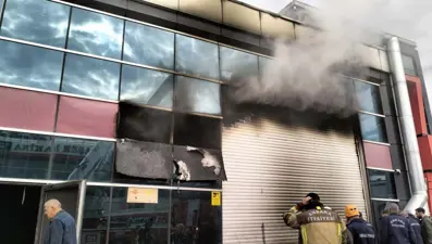 Ankara'da sanayi sitesinde yangın