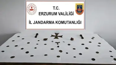 Erzurum’da Roma dönemine ait eserler ele geçirildi