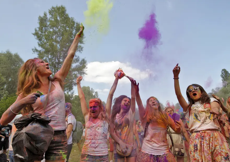 Kiev'de Holi Festivali 19
