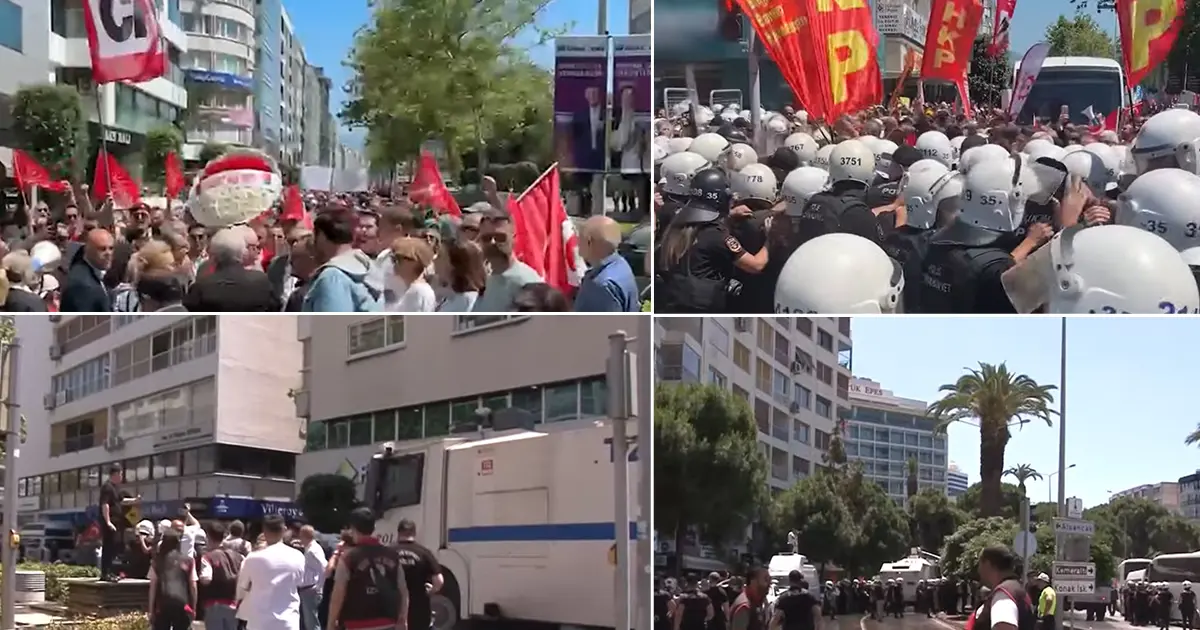 Özgür Özel'in İzmir mitinginde gerginlik