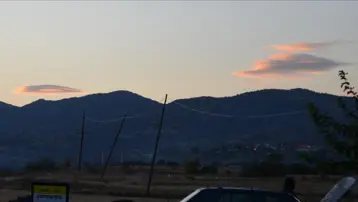 Çorum'da mercek bulutu oluştu