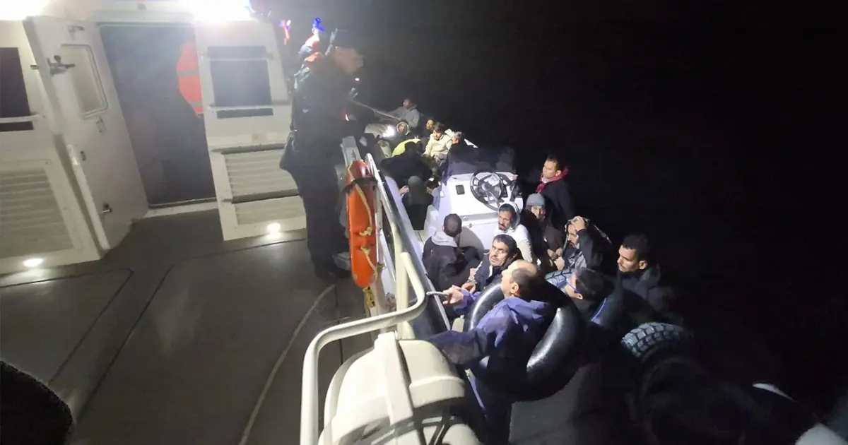 Bodrum'da 5’i çocuk 26 düzensiz göçmen kurtarıldı