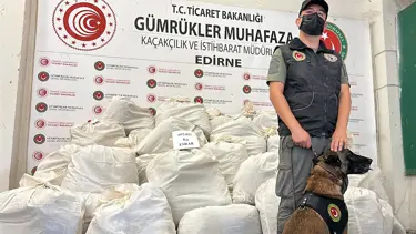 Edirne’de 8 ayda 7 milyar liralık uyuşturucu ve kaçak eşya ele geçirildi