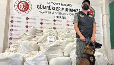 Edirne’de 8 ayda 7 milyar liralık uyuşturucu ve kaçak eşya ele geçirildi