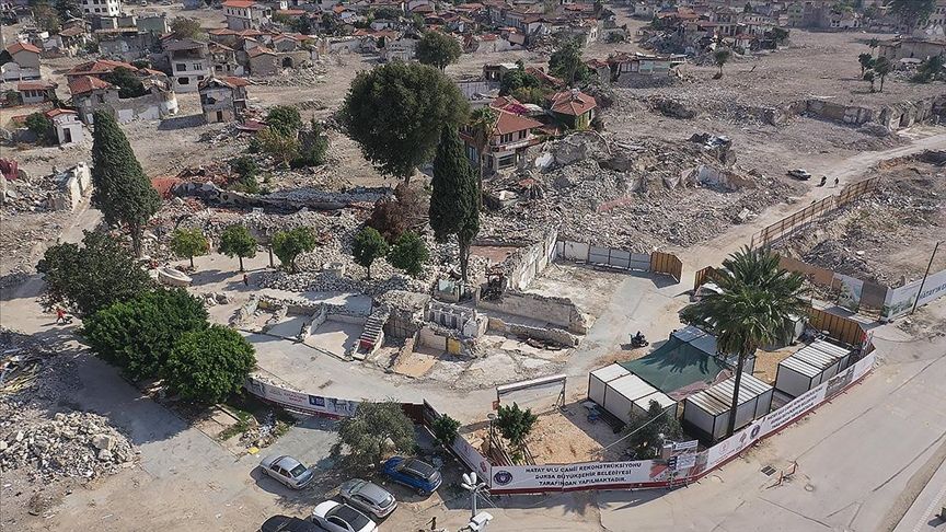 Hatay'da depremde yerle bir olan tarihi cami yeniden ayağa kaldırılacak