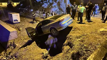 Hatay'da navigasyon kazası: Otomobiliyle bina arazisine uçtu