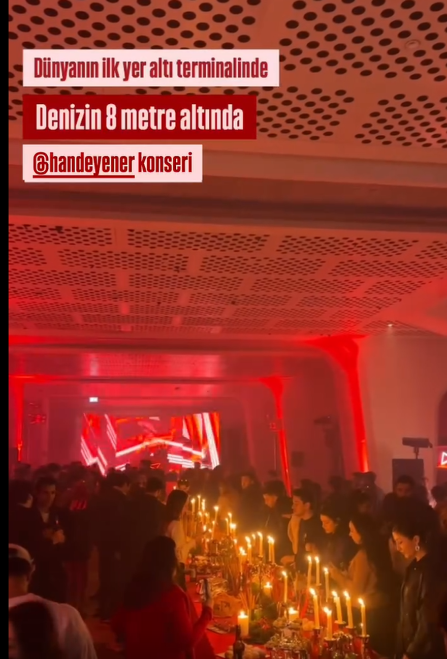 Dünyanın ilk yer altı kruvaziyer terminalinde Hande Yener konseri! 4