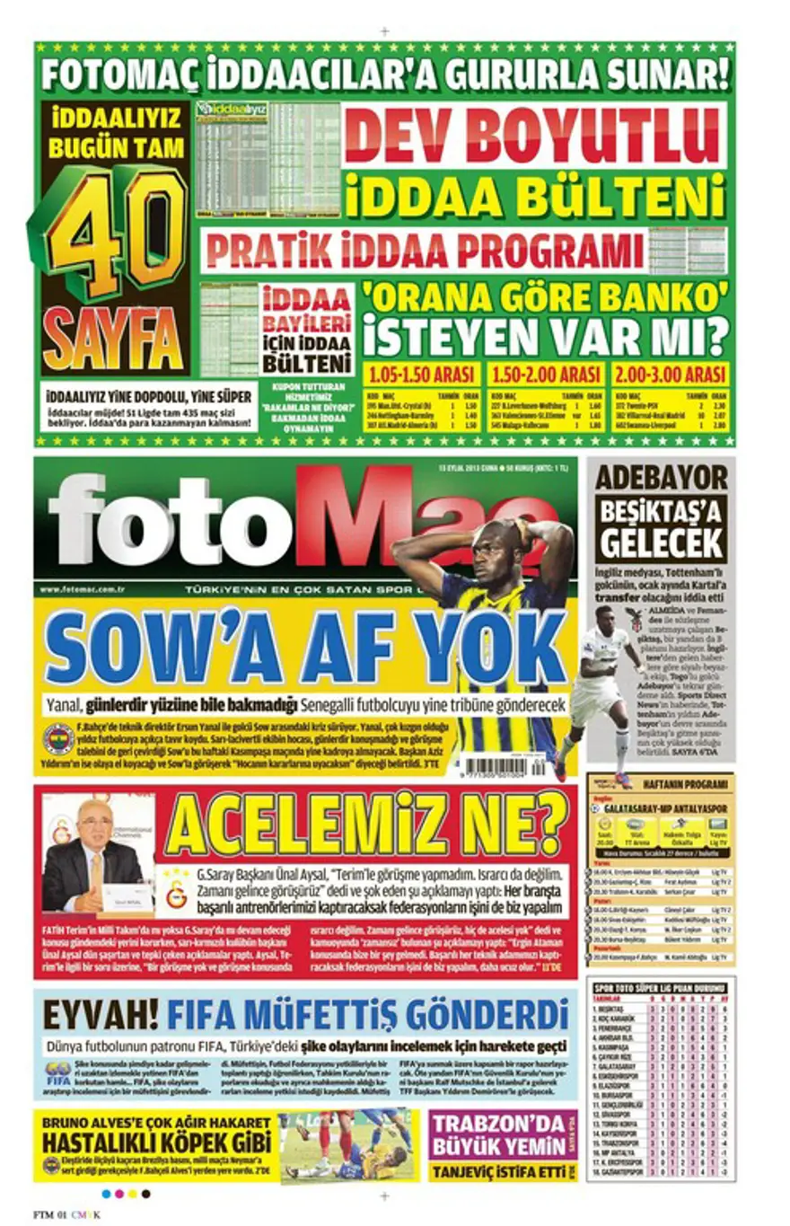 Günün Manşetleri- 13 Eylül 2013 21 Günün Manşetleri- 13 Eylül 2013 21