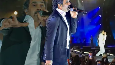 Bayhan'ın talihsiz anları: Şarkı söylerken yere düştü