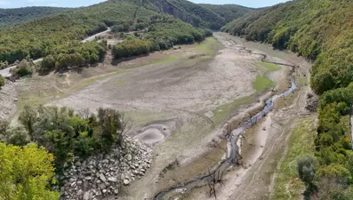 İstanbul'a su sağlayan barajda alarm: Kazandere Barajı kuruma noktasına geldi
