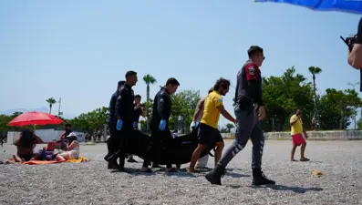 Denize giren tatilciler buldu: Baş bölgesinde derin yaralar var