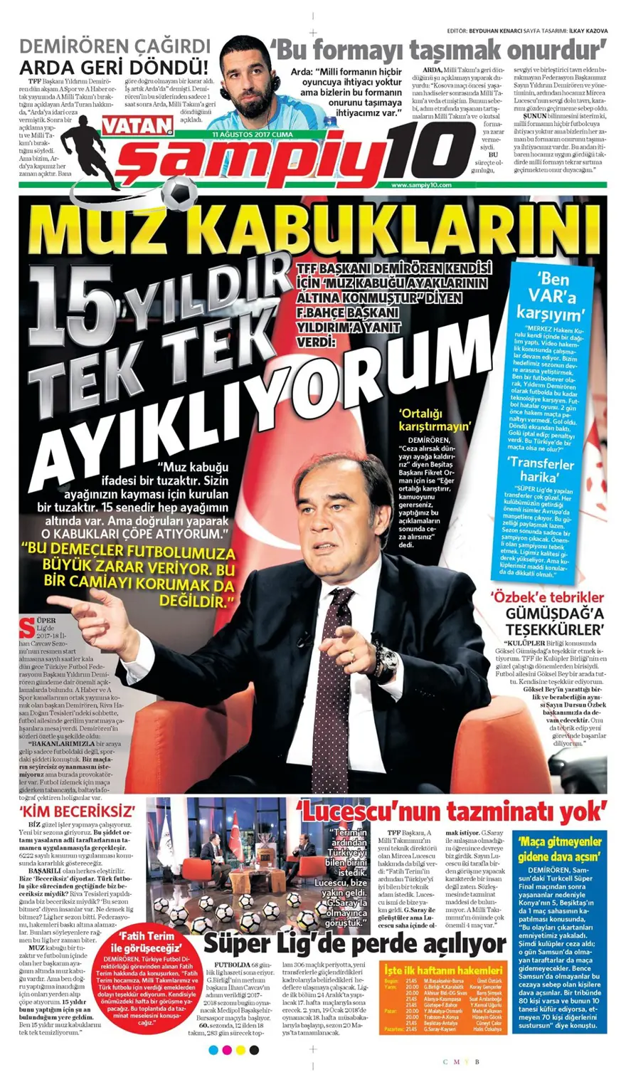 Günün spor gazeteleri (Transfer haberleri - 11 Ağustos 2017) 12 Günün spor gazeteleri (Transfer haberleri - 11 Ağustos 2017) 12