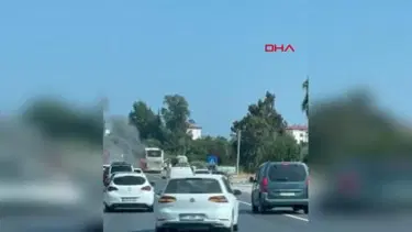 Seyir halindeki tur otobüsünde yangın