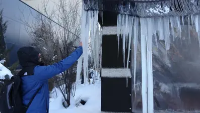 Doğu buz kesti: Termometreler eksi 32,7 dereceyi gösterdi