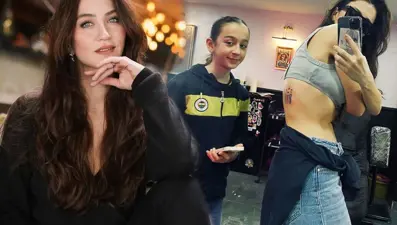 Ceren Benderlioğlu'nun yeni dövmesi: Kızının çizimini ömür boyu taşıyacak