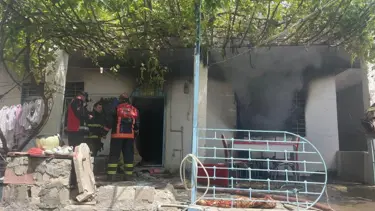 Mardin’de evde yangın: 2 çocuk dumandan etkilendi