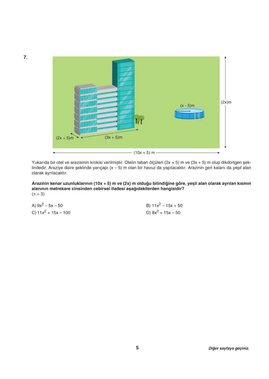 Uğur Okulları LGS-2 sayısal deneme sınavı 4